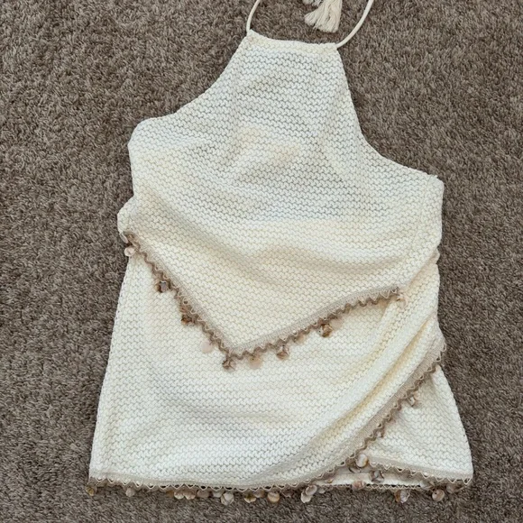 12th Tribe Cream Textured Dress - Picture 4 of 7